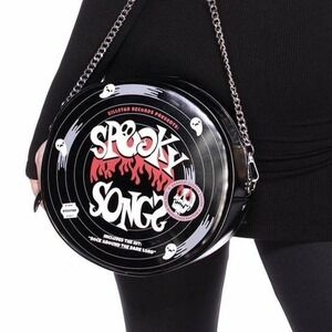 Killstar black spooky songs vinyl bag new *FLAWED*